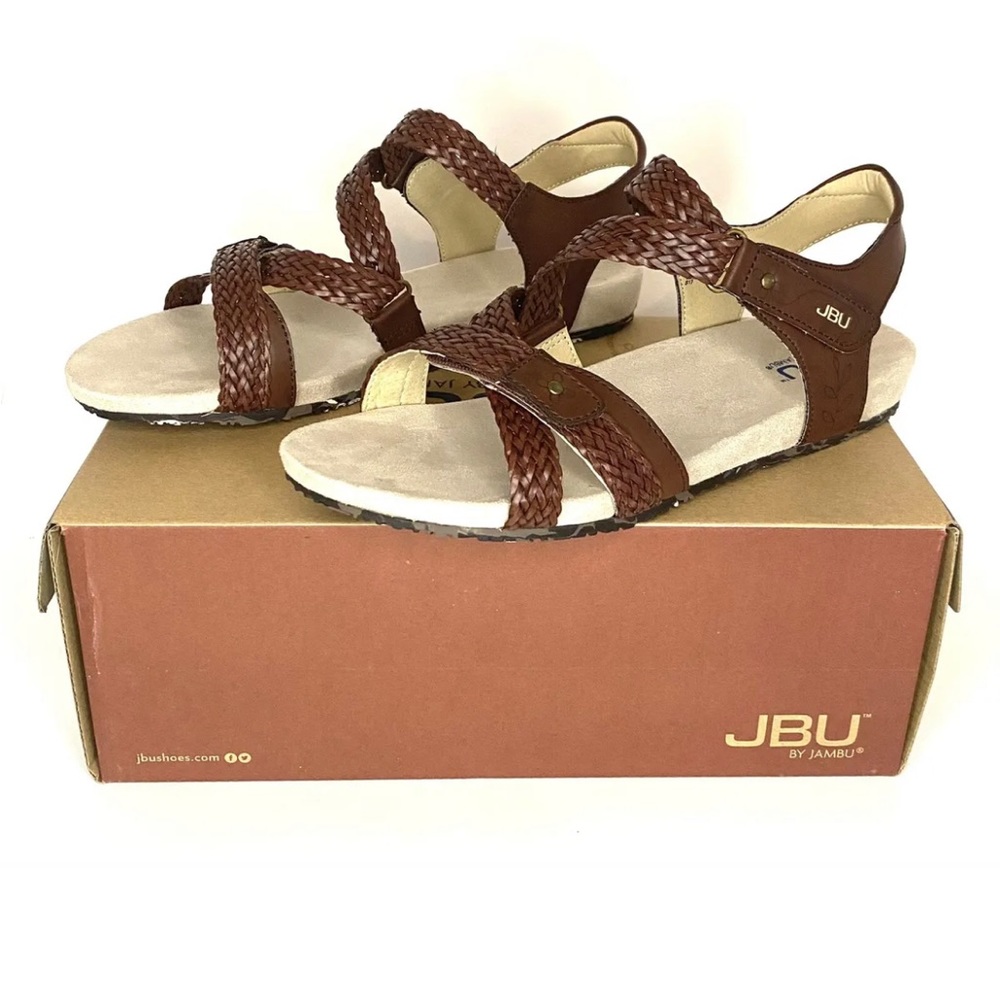 JBU Loreta Mahogany Women’s Sandals Size 8M